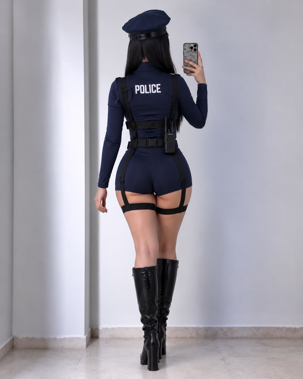 DISFRAZ DE POLICÍA DAMA