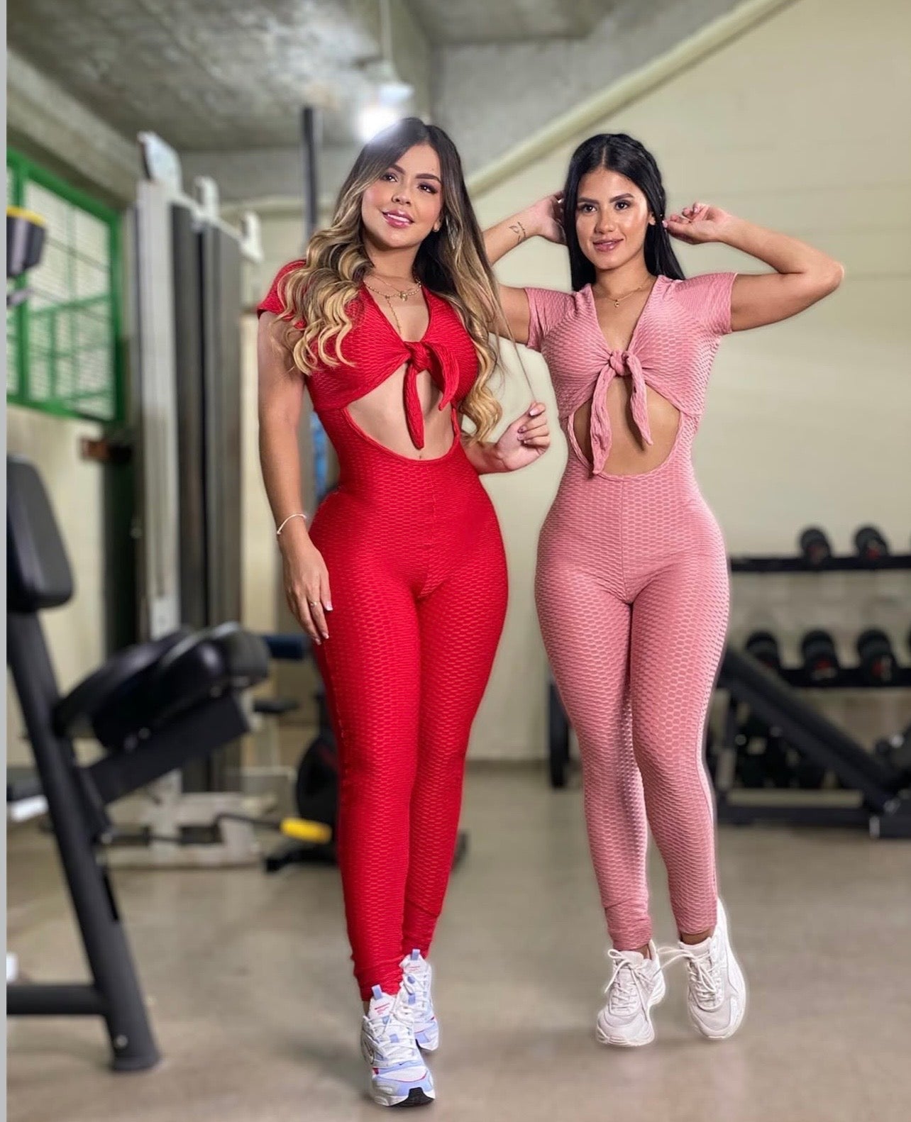 ENTERIZO MOÑO ROSADO