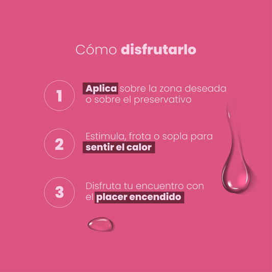 Lubricante Íntimo Caliente con Sabor a Cereza