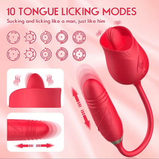 VIBRADOR LENGUA PUNTO G Y CLITORIS