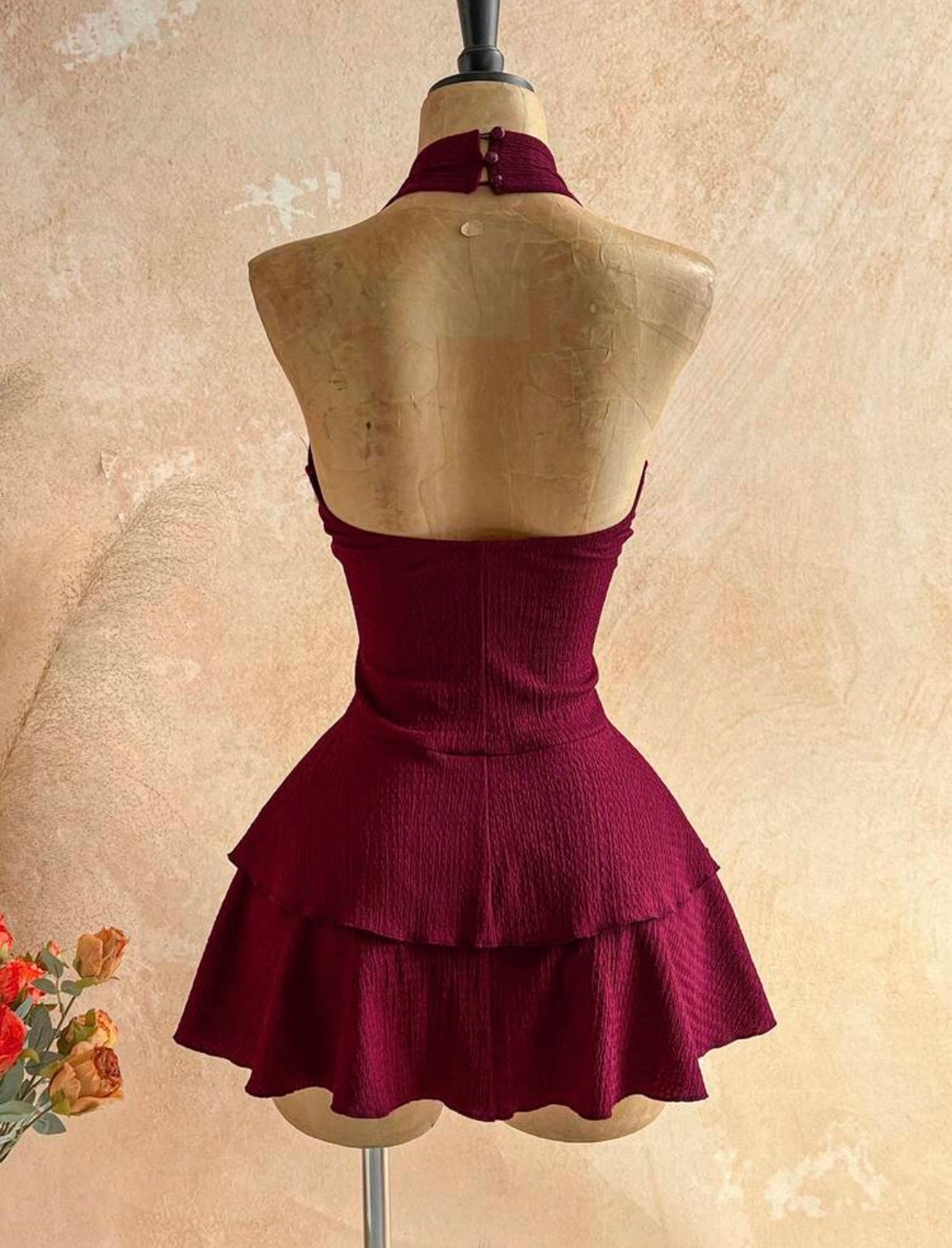 VESTIDO VINO