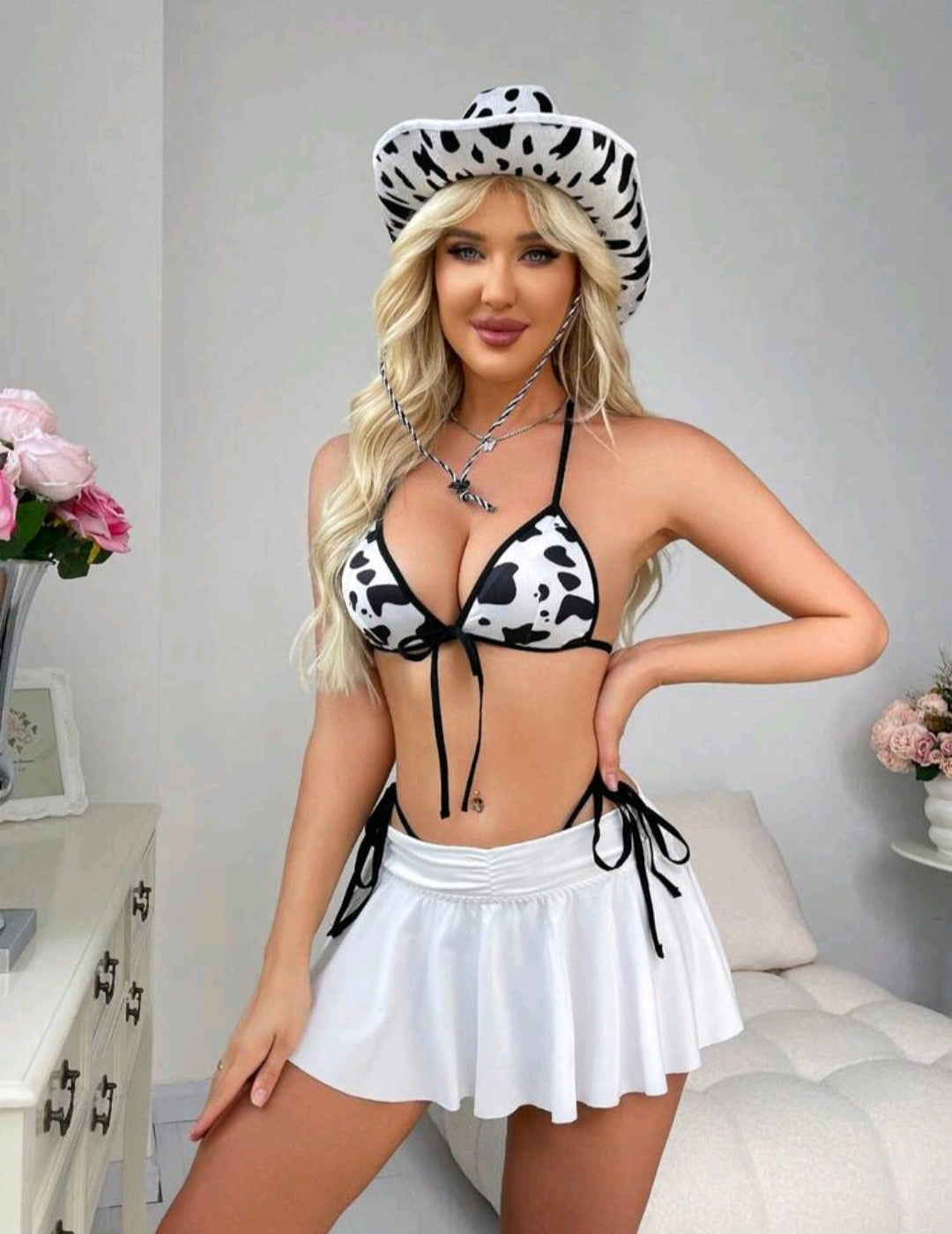 DISFRAZ VAQUERA TALLA L