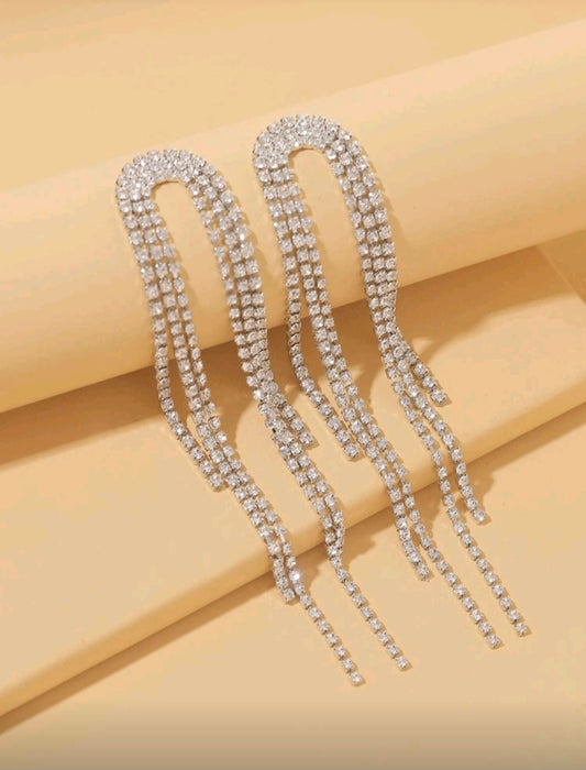 PENDIENTES PLATEADOS