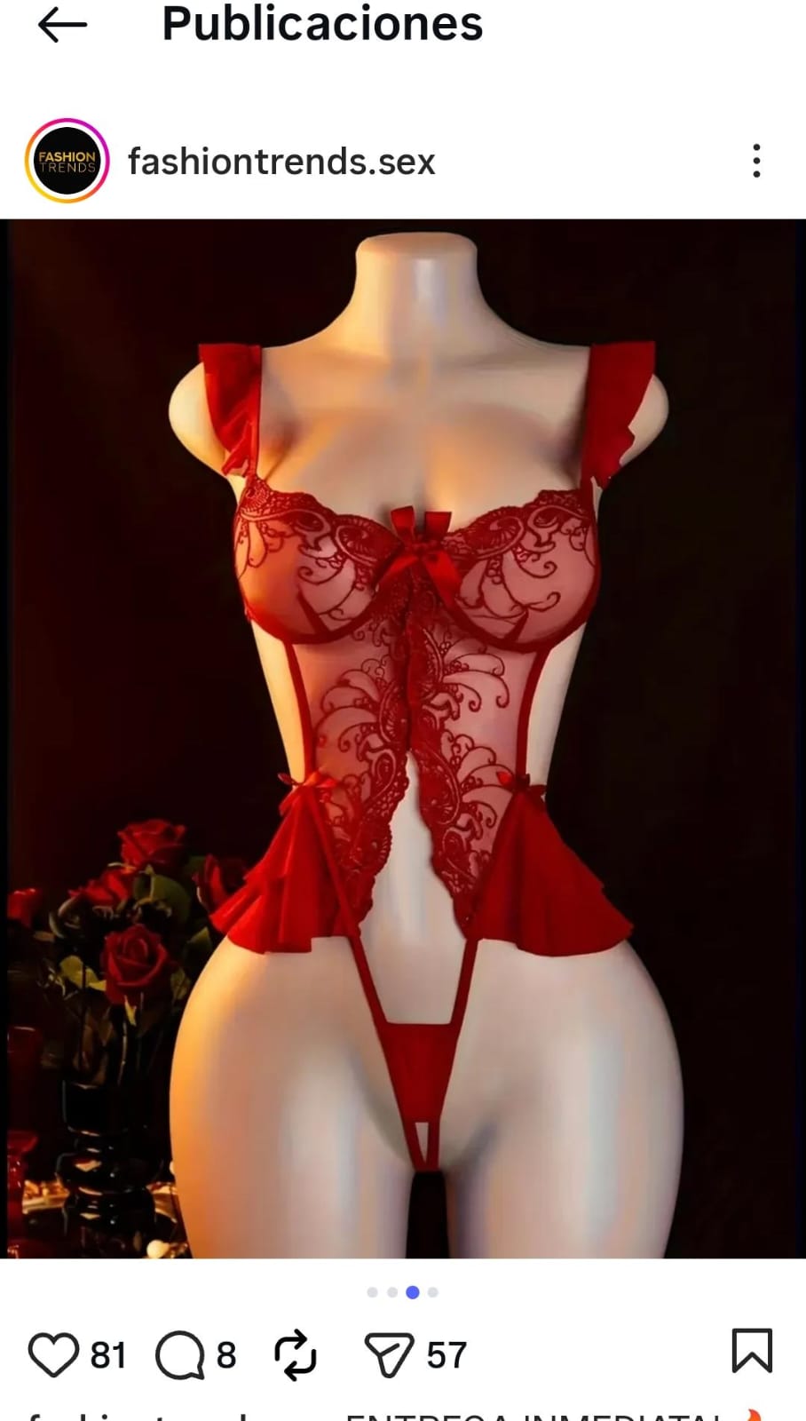 LENCERIA CON ABERTURA ROJO VINO