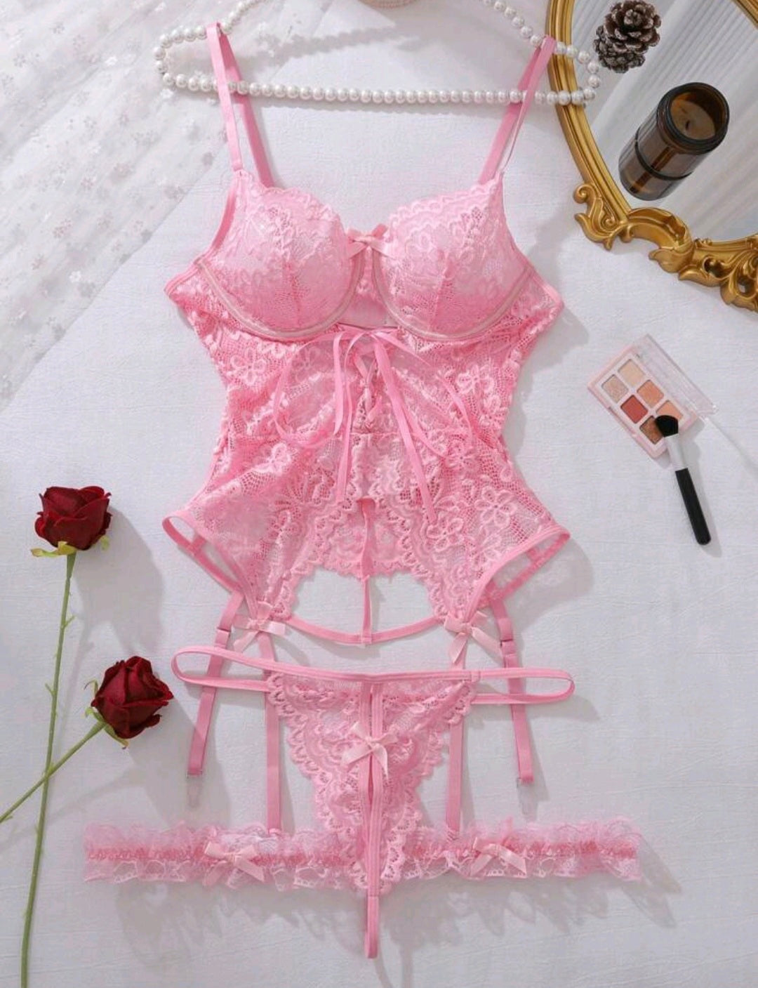 Lencería rosa