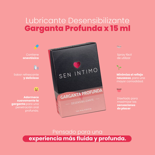 Lubricante Garganta Profunda Desensibilizante x 15ml Sen