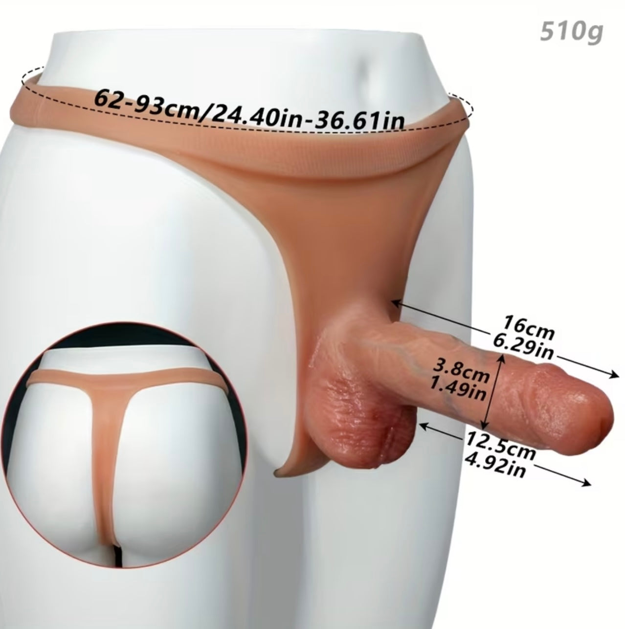 ARNES DE DILDO CON CORREA