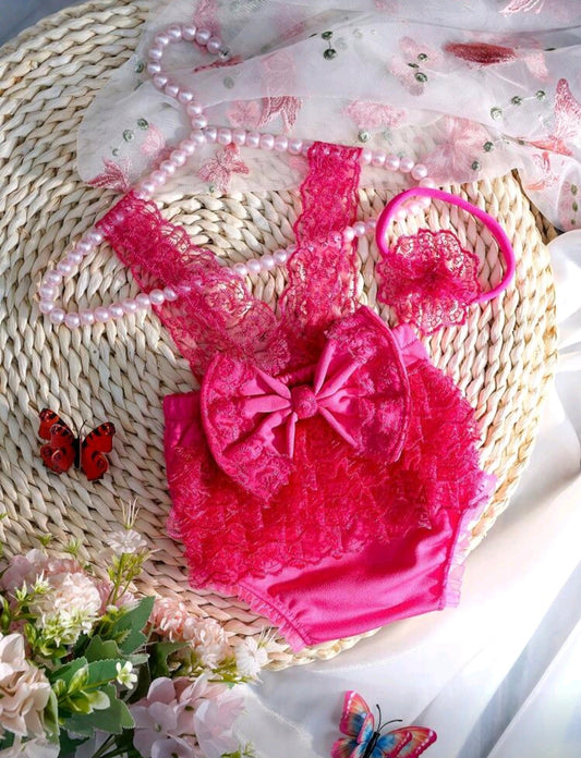 Conjunto De Fotografía De Decoración De Mariposas Para Recién Nacido Niña