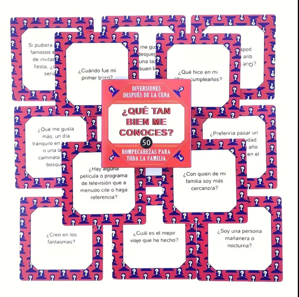 Juego de cartas de 50 preguntas