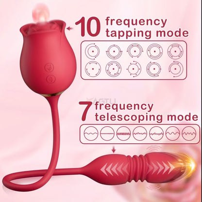 VIBRADOR FLOR DOBLE ESTIMULACIÓN