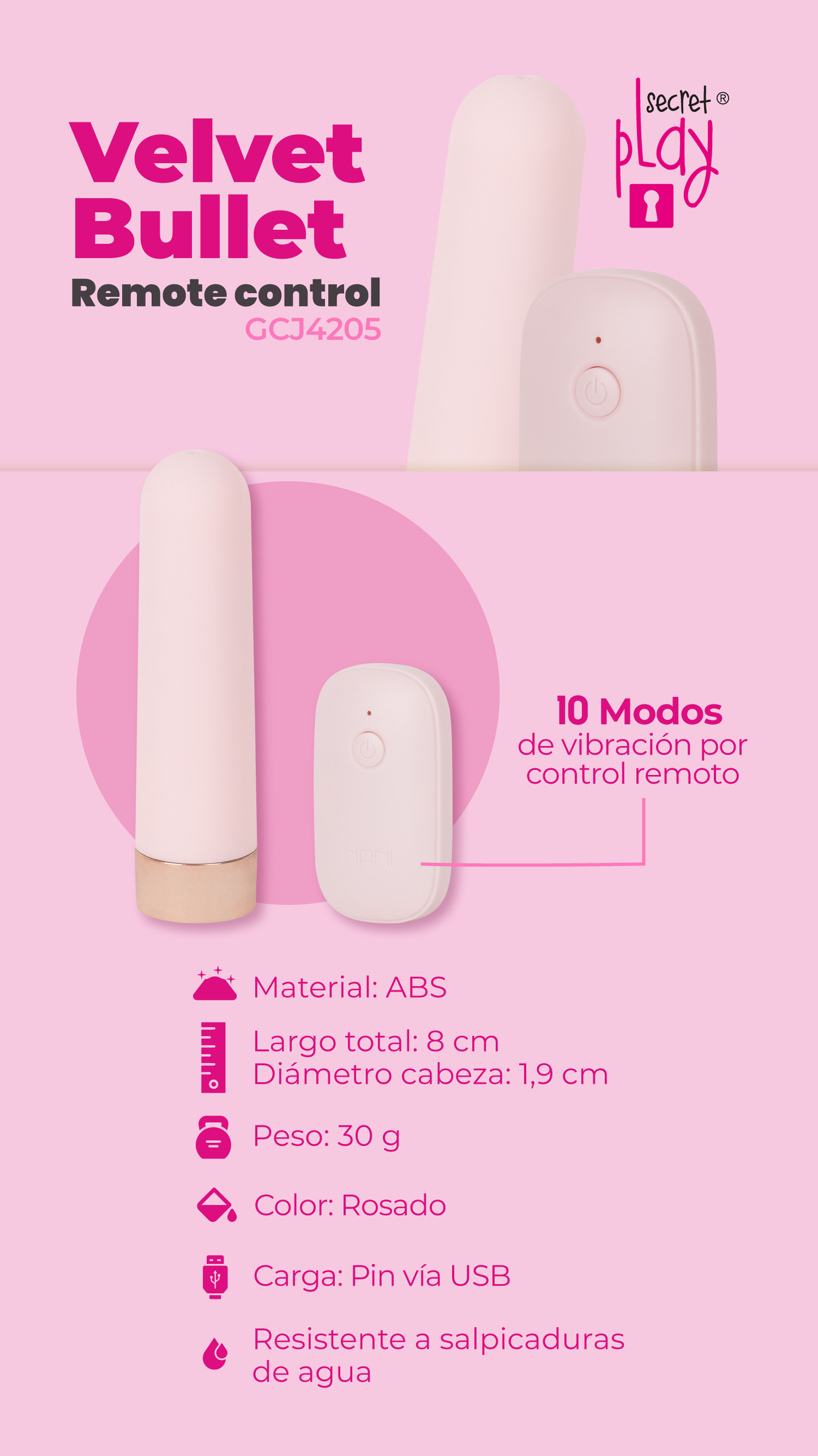Control remoto Velvet Bullet