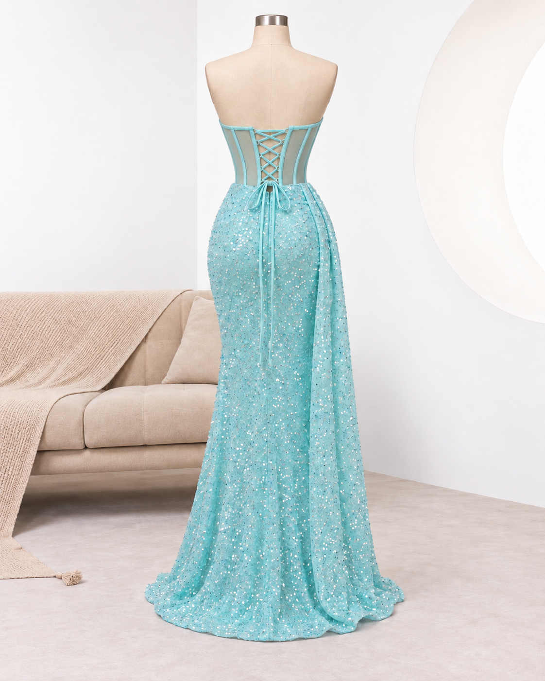 VESTIDO DE GALA SKY