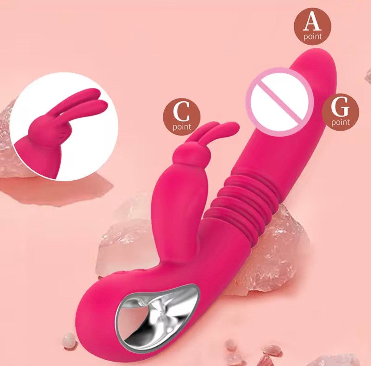 VIBRADOR CONEJO ARRIBA Y ABAJO