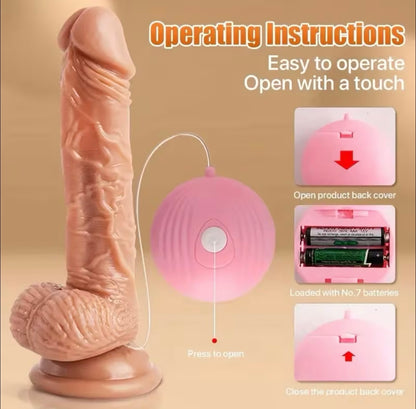 DILDO REALISTA CON VIBRACIÓN