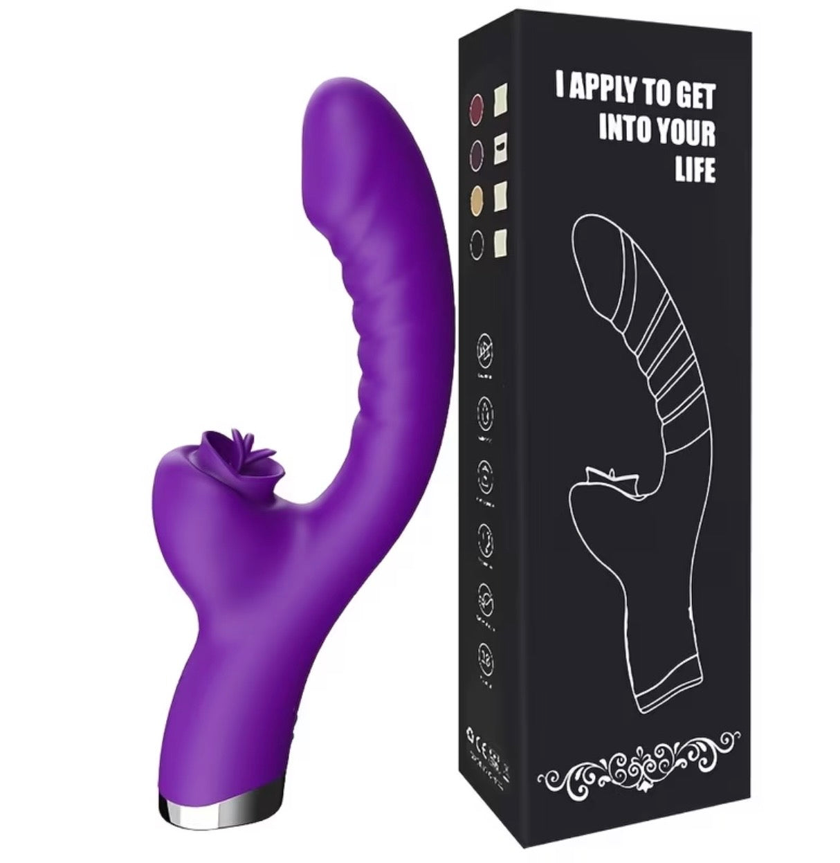 VIBRADOR DOBLE PARA PUNTO G Y CLITORIS
