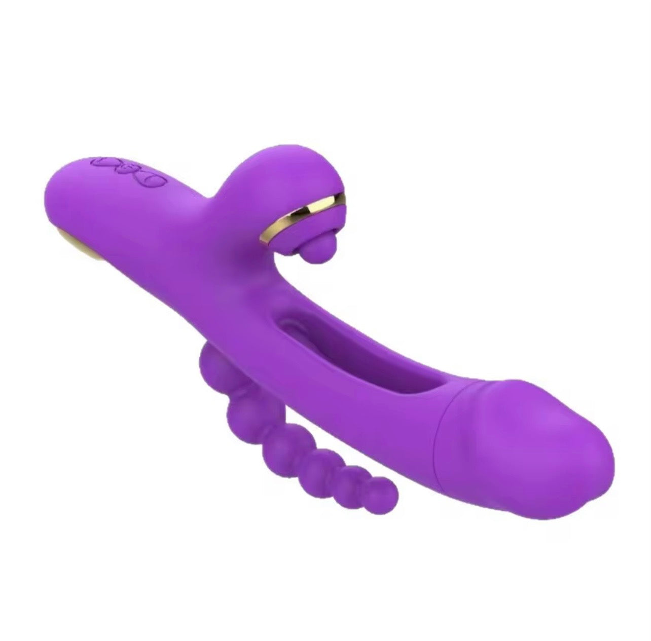 DILDO TRIPLE PUNTO G, ANAL Y CLITORIS