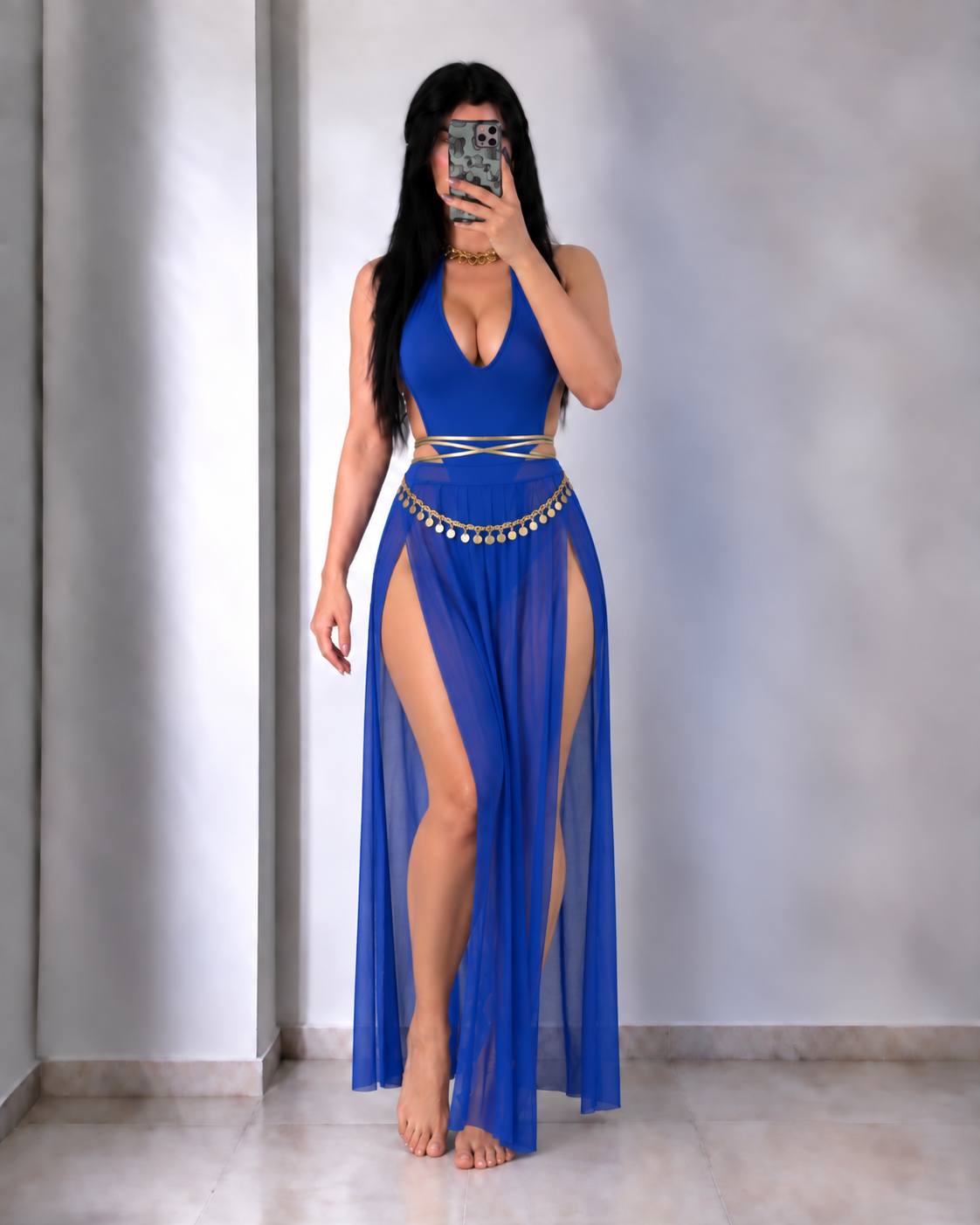 DISFRAZ DIOSA GRIEGA BLUE