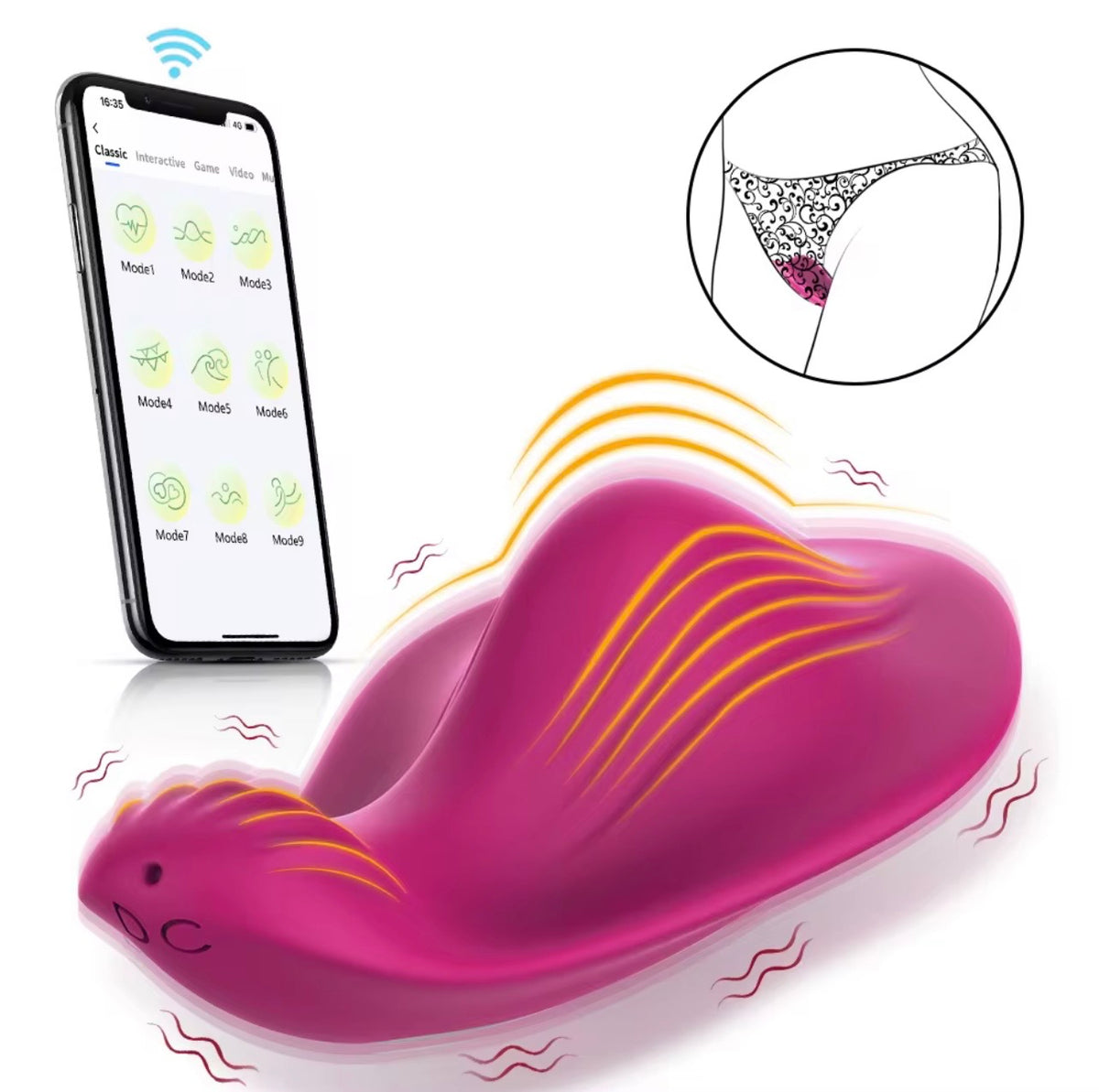 VIBRADOR PANTY CON APP A DISTANCIA