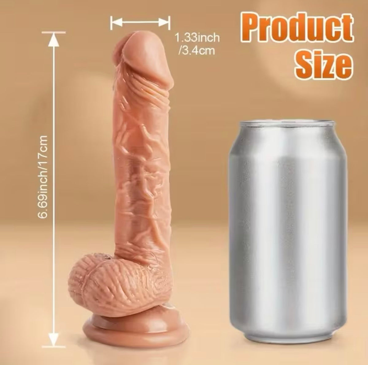 DILDO REALISTA CON VIBRACIÓN