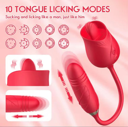 VIBRADOR LENGUA PUNTO G Y CLITORIS
