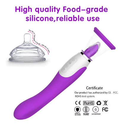 VIBRADOR PARA LAMER Y CHUPAR