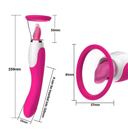 VIBRADOR PARA LAMER Y CHUPAR