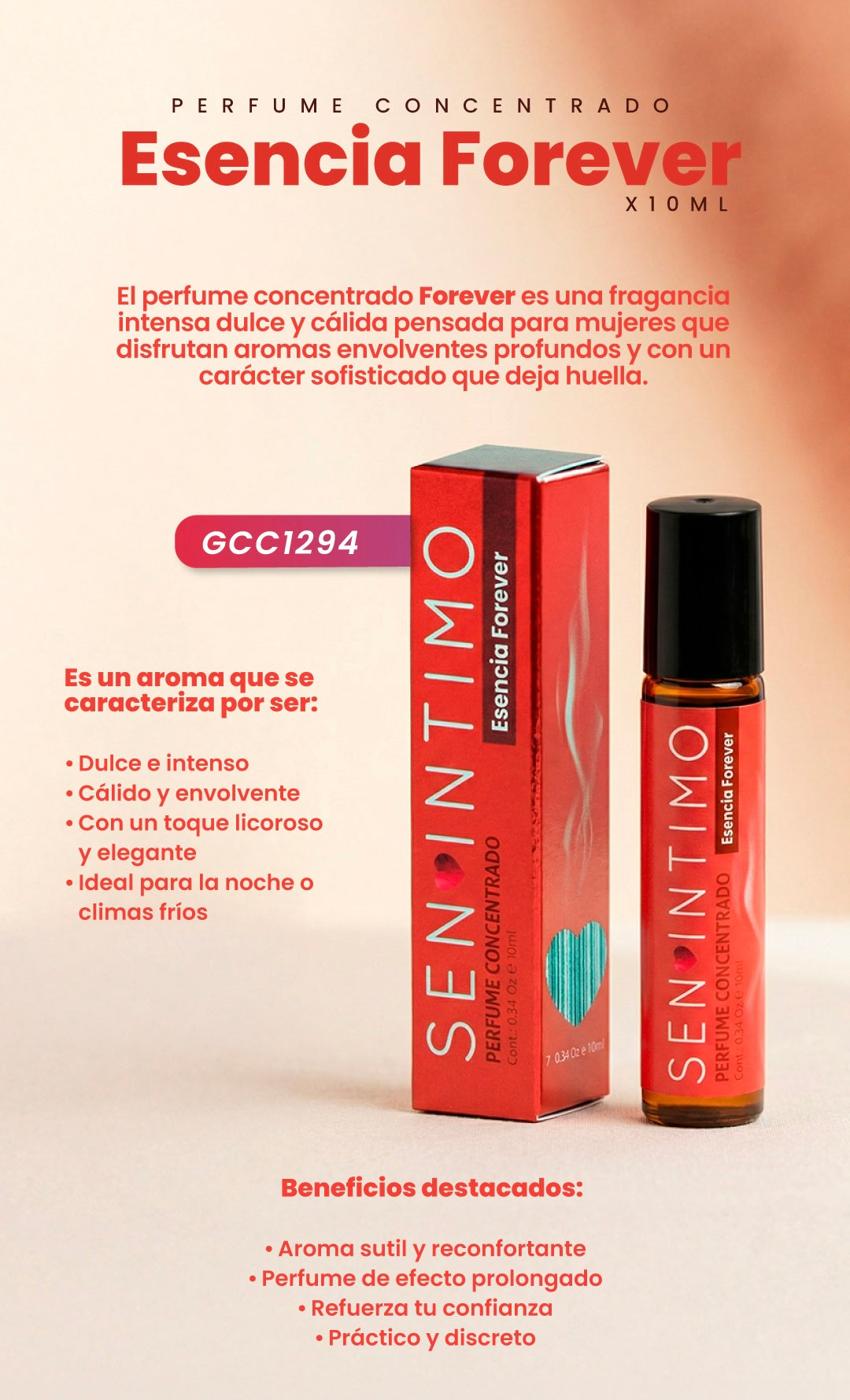 PERFUME CON PHEROMONAS X 10 ML