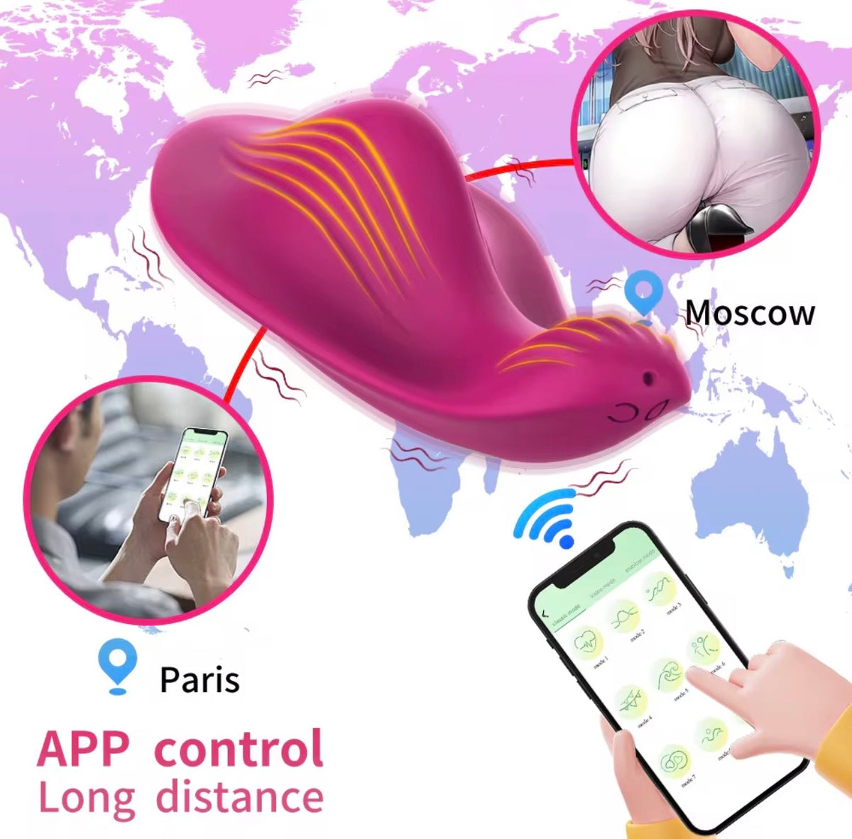 VIBRADOR PANTY CON APP A DISTANCIA