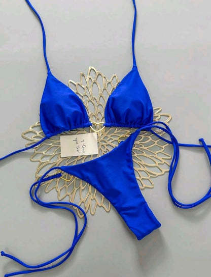 Bikini Color Azul Oscuro