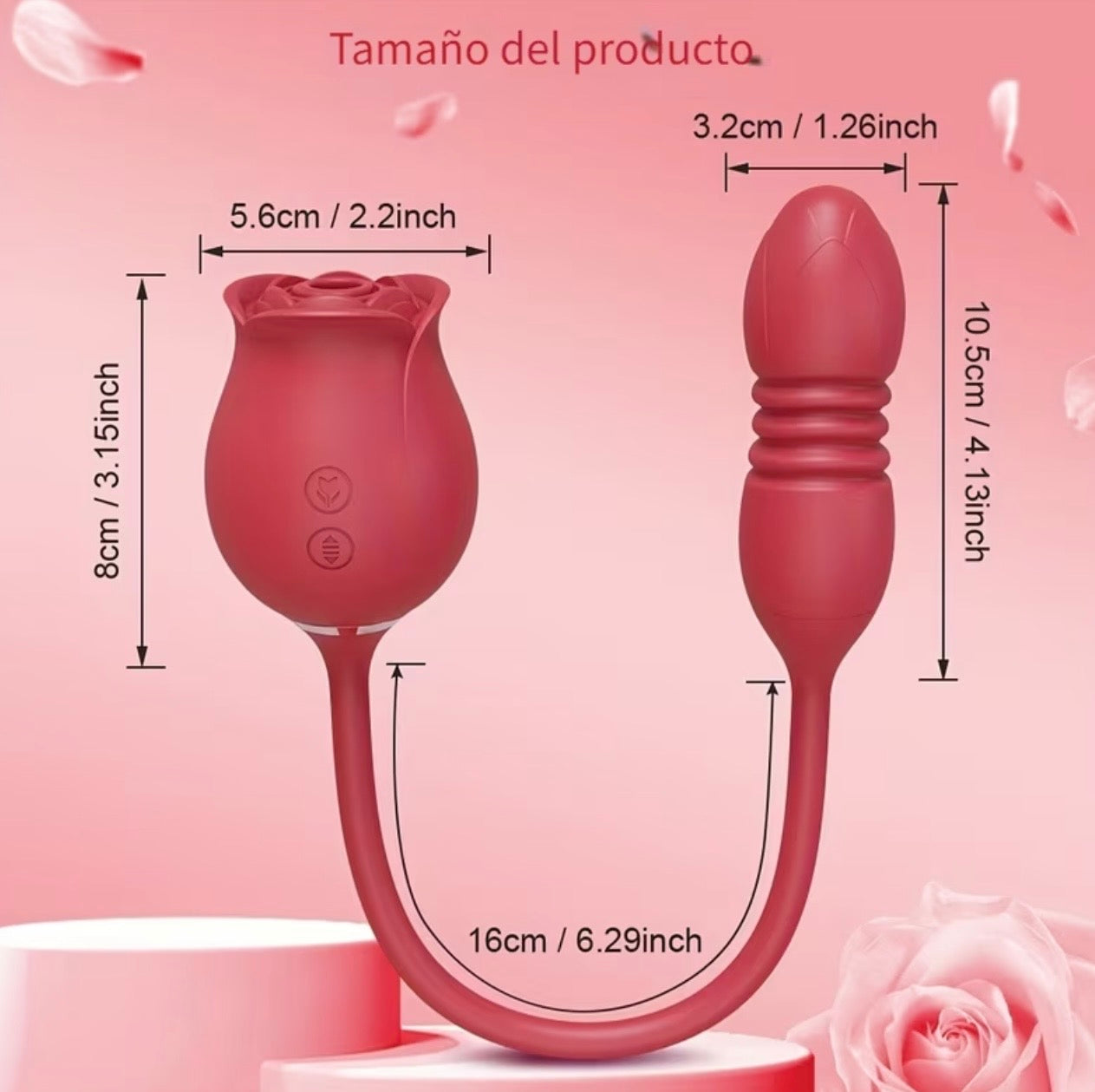 VIBRADOR FLOR DOBLE ESTIMULACIÓN