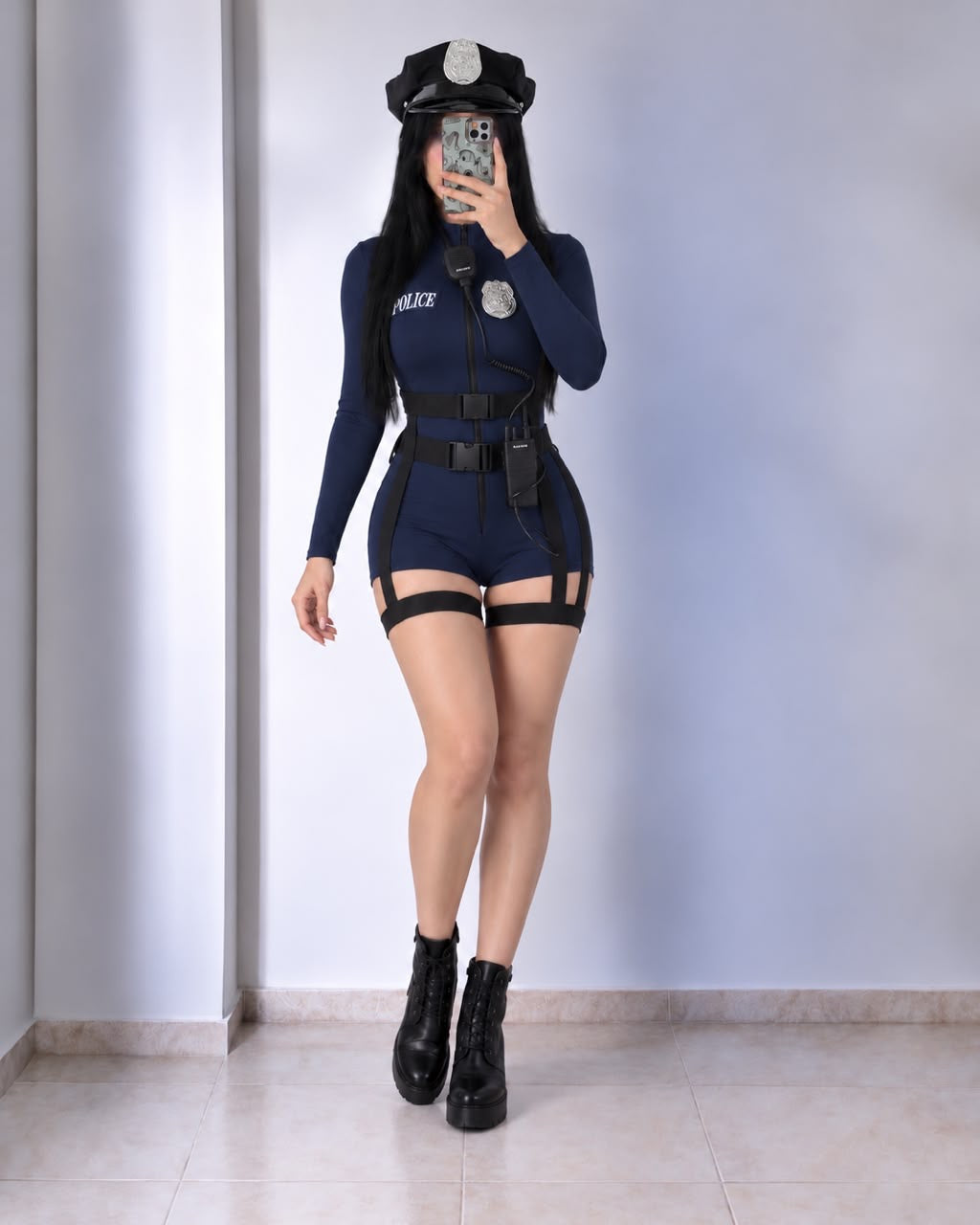 DISFRAZ DE POLICÍA DAMA