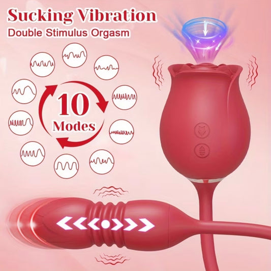 VIBRADOR FLOR DOBLE ESTIMULACIÓN