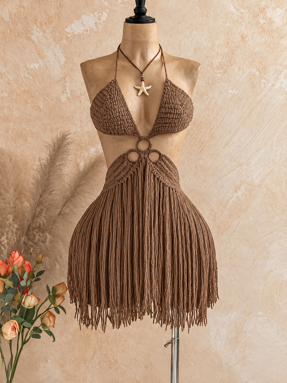 VESTIDO CANELA TEJIDO