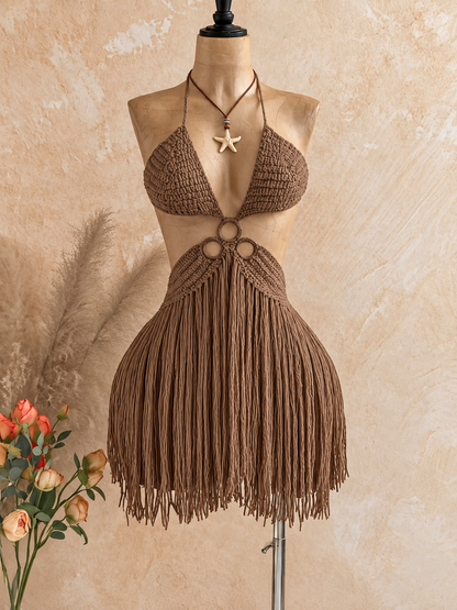 VESTIDO CANELA TEJIDO