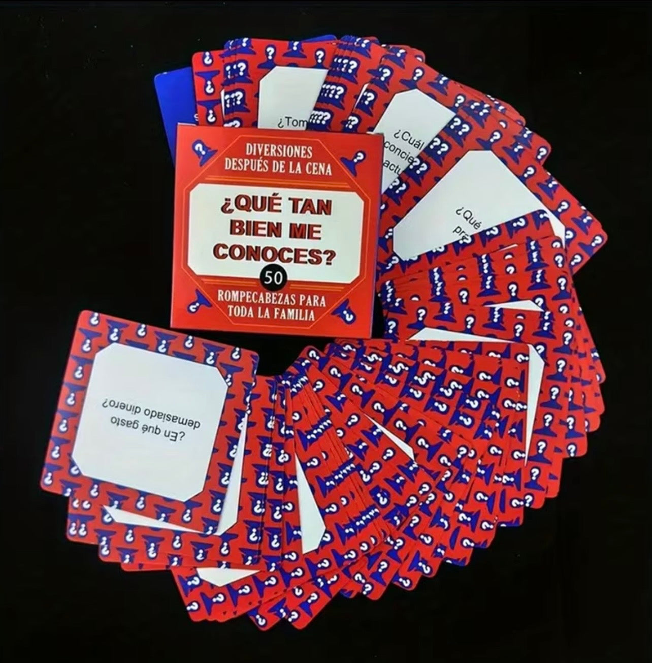Juego de cartas de 50 preguntas