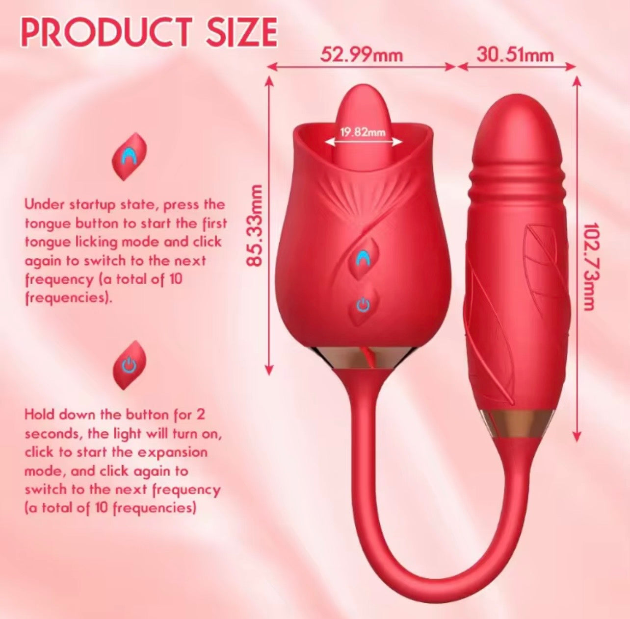 VIBRADOR LENGUA PUNTO G Y CLITORIS