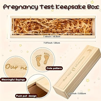 CAJA DE MADERA PARA REVELACIÓN DE EMBARAZO
