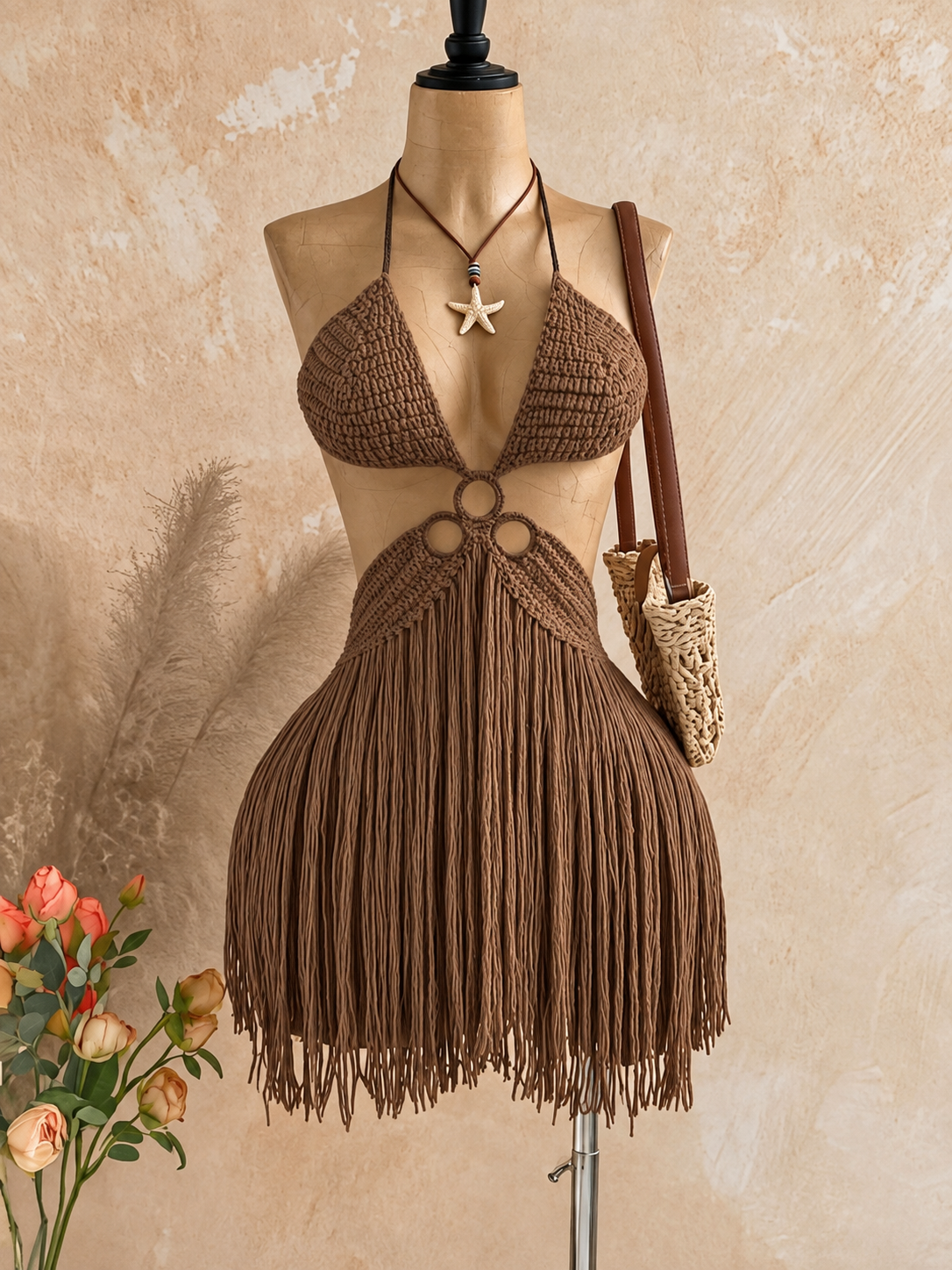 VESTIDO CANELA TEJIDO