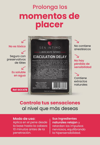 Retardante Íntimo Ejaculation Delay Sachet