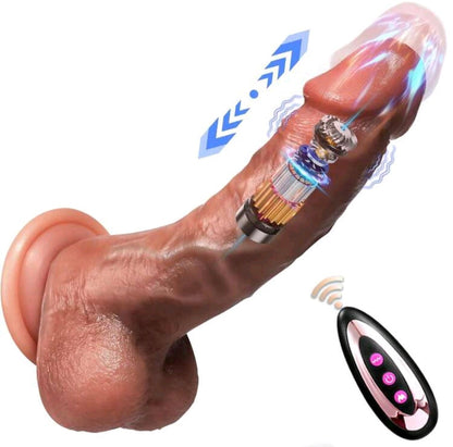 VIBRADOR DIlDO REALISTA CON VIBRACION Y CONTROL