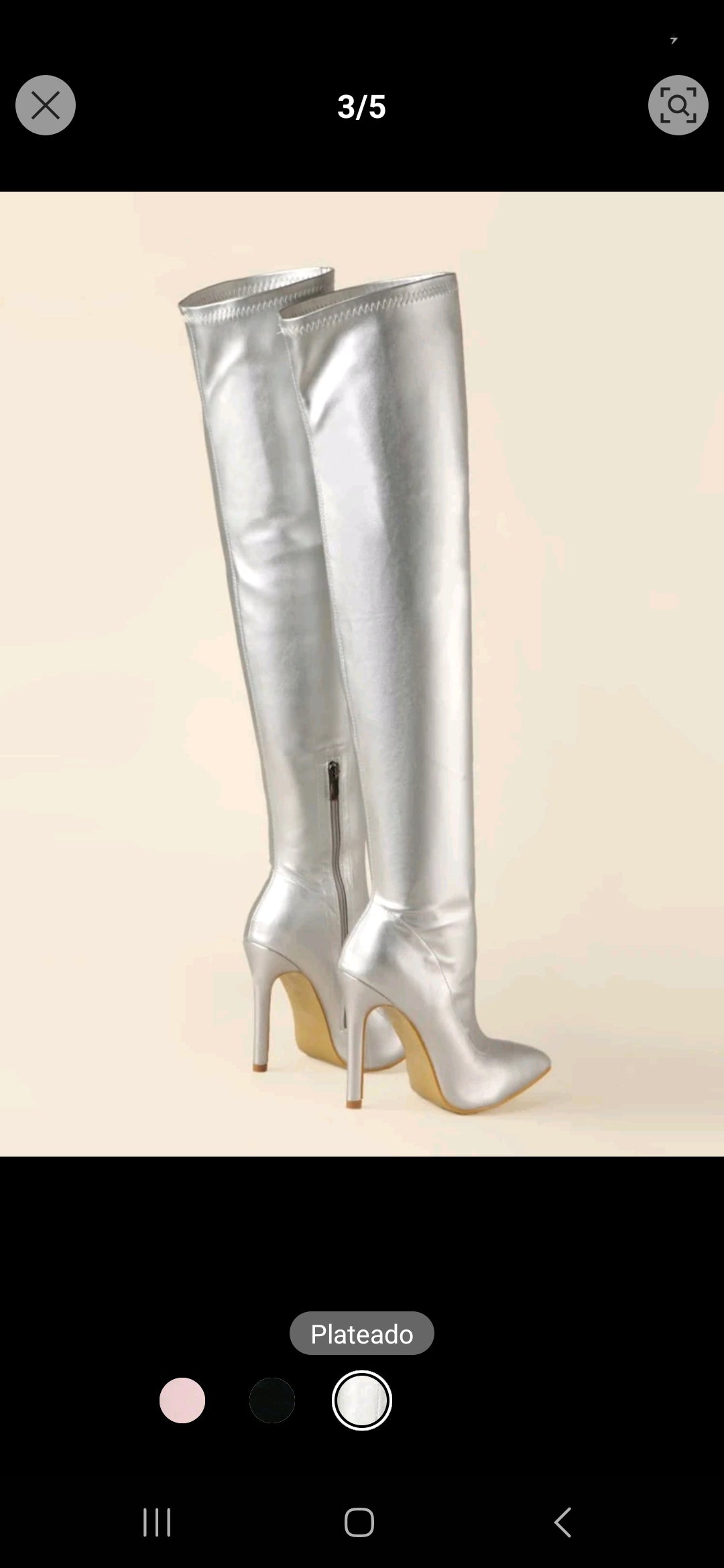 BOTAS PLATEADAS