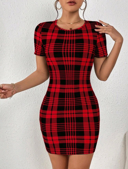 VESTIDO CUADROS