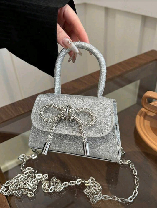BOLSO MINI PLATA