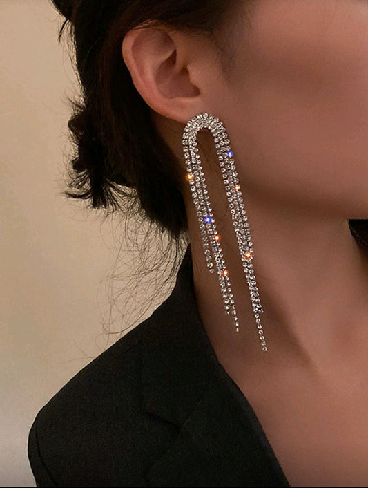 PENDIENTES PLATEADOS