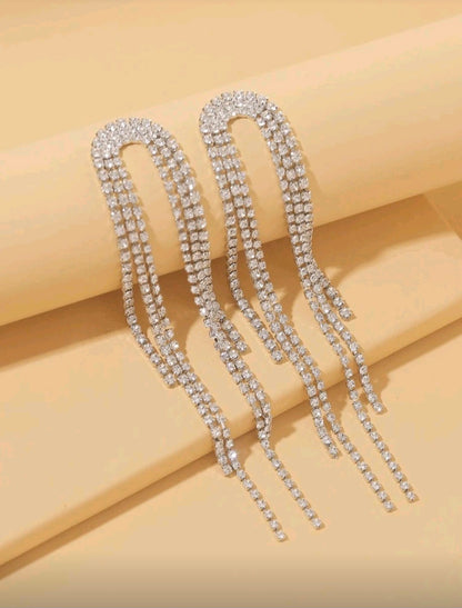 PENDIENTES PLATEADOS