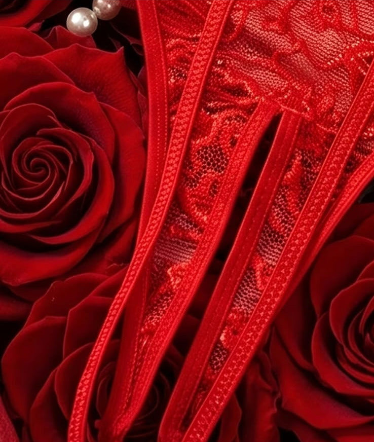 Body de lencería Amaranta rojo