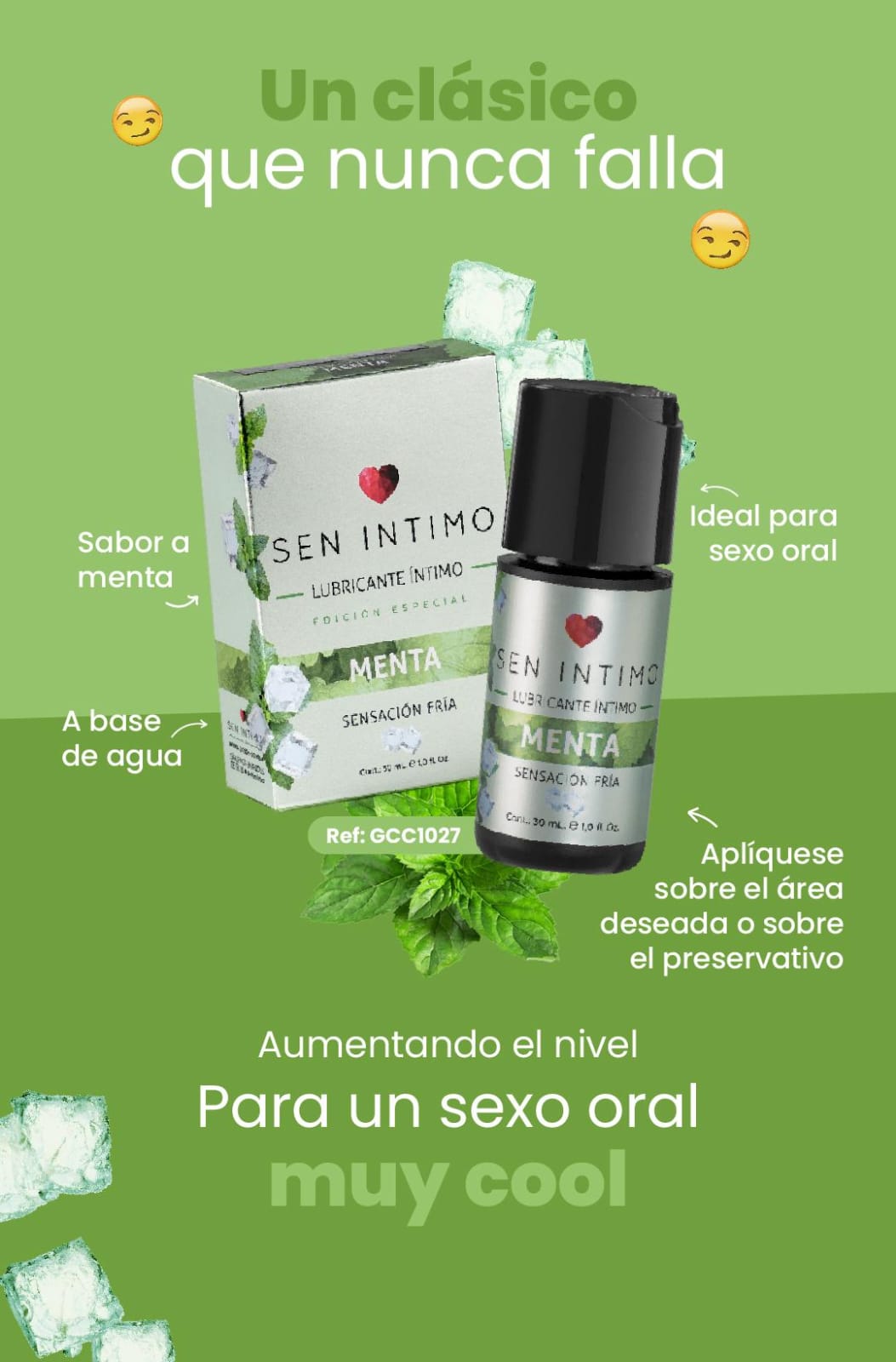 LUBRICANTE MENTA 30ml