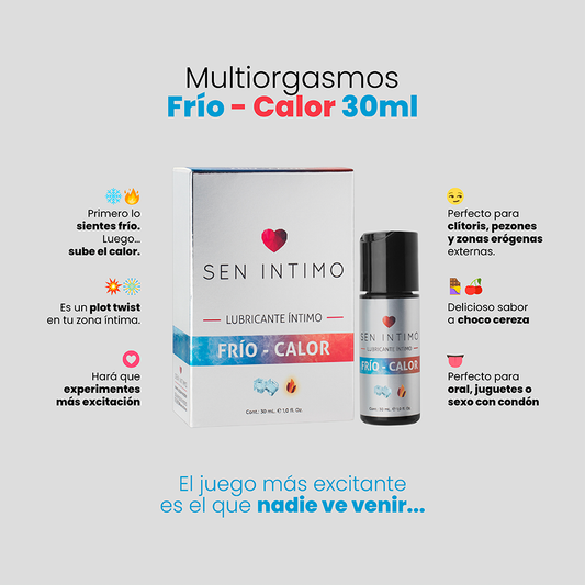 Lubricante Íntimo Multiorgasmos Frío/Calor x 30 ml
