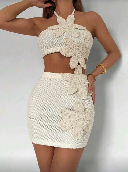 CONJUNTO DOS PIEZAS BORDADO