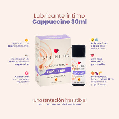 Lubricante Íntimo Cappuccino Sensación Caliente x 30 ml